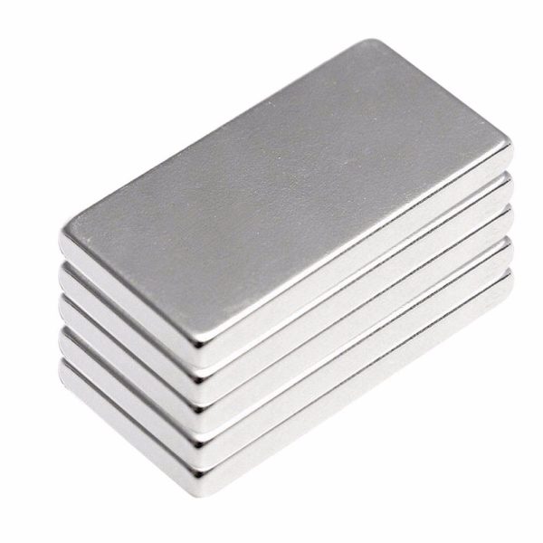آهن ربا مدل نئودیمیوم بلوک 20x10x2mm بسته 5 عددی